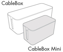 CableBox existe en 2 versions : standard et mini, pour des blocs multiprises plus petits