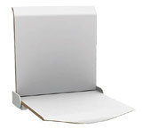 strapontin assise mélaminé blanc