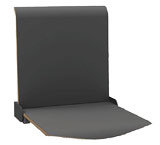 strapontin assise mélaminé anthracite