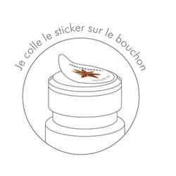 1. coller le sticker sur le pot à épices