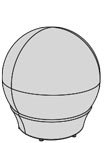 Lina Furniture, gamme The Ball Single - The Frozen Ball M LOW