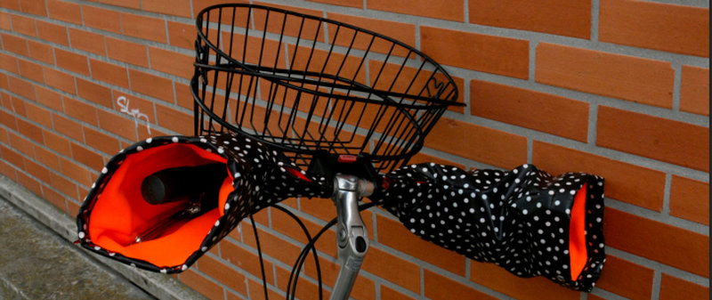 Protège-Mains Guidon Vélo/Moto - Housse Coupe-vent Et Pluie Avec Bandes Réfléchissantes | Noir